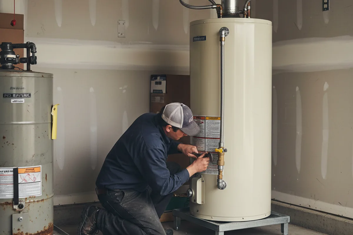 Water heater and shutoff valve replacement in Saint Martin